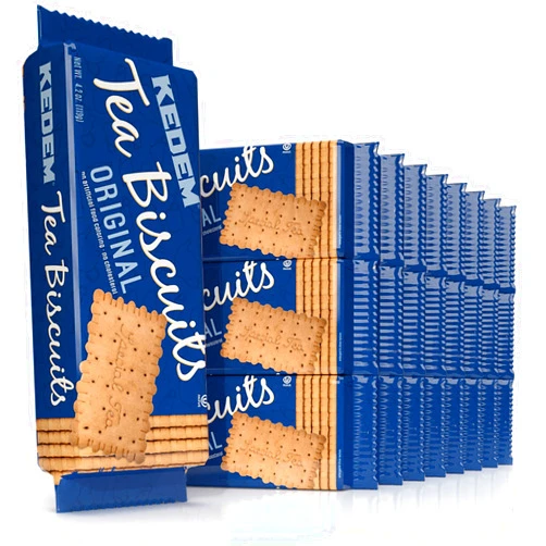 Kedem Tea Biscuits, Plain, 4.2-Ounce Packages (Pack of 24)