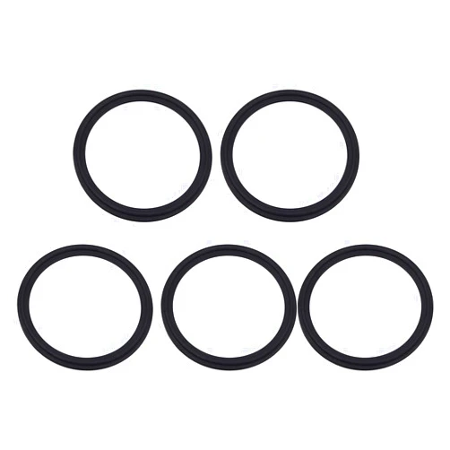 DERNORD 4 Inch FKM Rubber Gasket Tri-clamp O-Ring Fits Sanitary Tri-Clover Type Ferrule (Pack of 5)