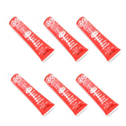 Testors Plastic Model Glue 5/8 Fl Oz Tube (6 Tube Multipack)