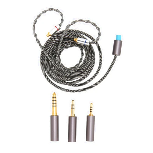 Yoidesu Replacement Headphone Upgrade Cable, MMCX to 2.5mm, 3.5mm, 4.4mm Earphone Cable, 3 in 1 Headphone Audio Cables for MMCX Headphones for Sennheiser IE300 IE600 IE900