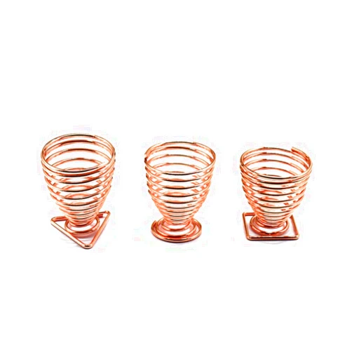 Onwon Makeup Sponge Blender Holders, 3 Pcs Makeup Sponges Stand Beauty Sponge Holder Rose Gold Plated Sponge Support Drying Rack Egg Powder Puff Display Stand