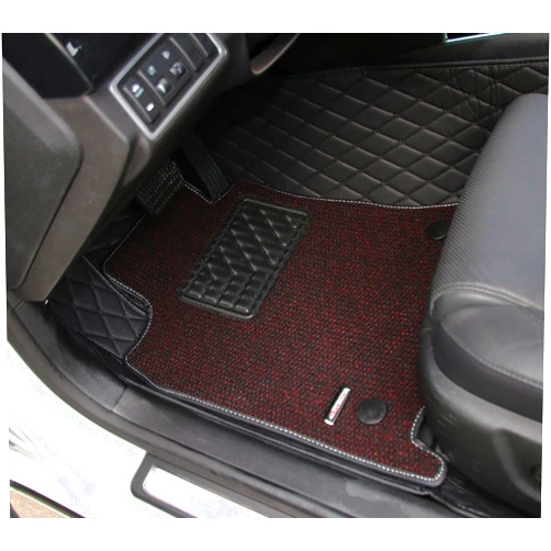 Worth-Mats Custom Fit Double Layer Full Coverage Floor Mat Compatible with Porsche Cayman - Black with Black Stitching