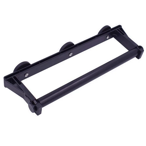 YYST Magnetic Paper Towel Holder Paper Roll Holder Rack Towel Bar Paper Dispenser for Kitchen Refrigerator, Dryer, Grill, Garage, Toolbox,Work Bench, Metal Cabinet，BBQ (black, 1)