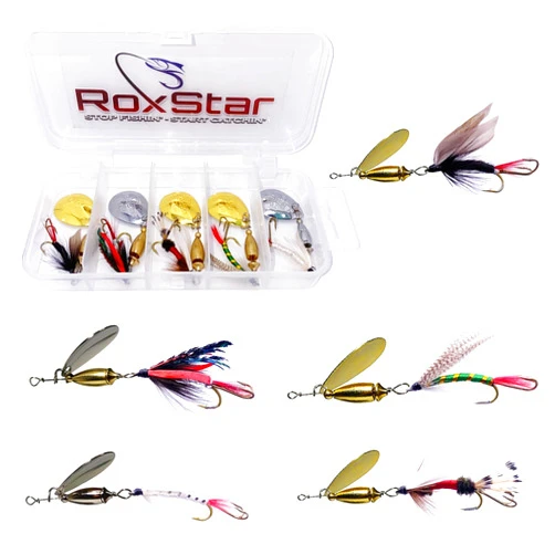 RoxStar Lures RoxStar Wet Fly Strikers - Hand-Crafted in The USA - Proven Nationwide Most Versatile Fishing Spinner for Bass, Trout, Pike & Steelhead