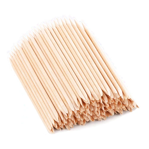 AcDesign 200pcs Orange Sticks for Nails 4.5 inch Double Sided Wooden Cuticle Pusher Remover Nail Art Manicure Pedicure Tool for Manicure Pedicure