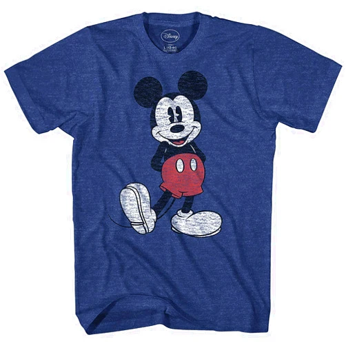 Disney Men's Full Size Mickey Mouse Distressed Look T-shirt