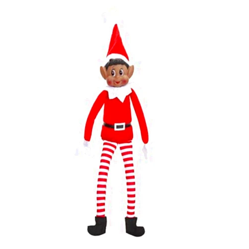 Elves Behavin' Badly Christmas Elf Behaving Badly Plush Toy | Novelty Long Bendy Naughty Boy Christmas Elves Doll | 12 Inches (Brown Elf)