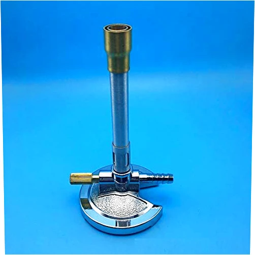 SUCOHANS Lab Bunsen Burner, Air & Gas Adjustment with Flame Stabilizer for Natural Gas & Propane & Lab Heating