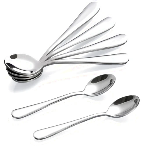 Hiware 6-Piece Demitasse Espresso Spoons, 4 Inches Stainless Steel Mini Coffee Spoons