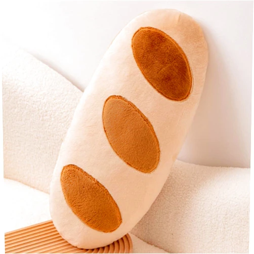 OUKEYI Bread Plush Toys, Snack Pillow,Soft Little Potato Doll/Croissant Plush Toy,Cute Bread Pillow Stuffed Animals Funny Soft Food Plushies Toy (French long stick)