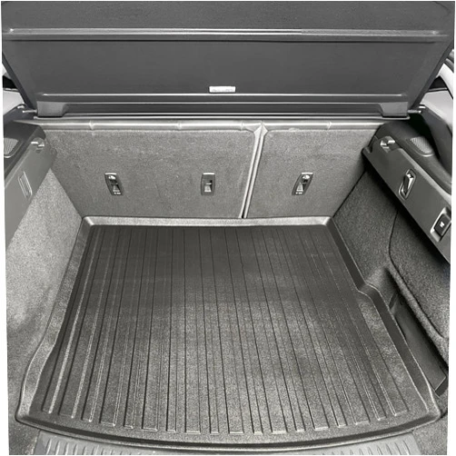 EcoLiner USA Premium Cargo Liner for Jaguar i Pace Crossover 2019-2024 - 100% Protection - Custom Fit Car Trunk Mat - All-Season Black Cargo Mat - 3D Shaped Laser Measured Trunk Liners for Jaguar i-Pace