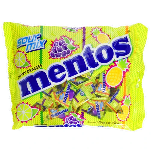 Foodkoncept 100 Pieces Mentos Chewy Mints, Assorted Mixed Fruit, 10.5 Ounce, Assorted Mixed Fruit, 10.50 Ounce