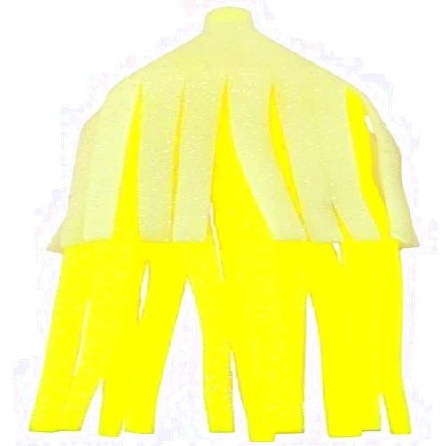 Gibbs/Delta Giant Skirt Jig (2-Pack), Glow/Yellow