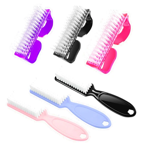 ROSVIDY Nail Brush for Cleaning Fingernails, Handle Grip Nail Scrubber Brush, Cleaner Brushes Manicure Tools Scrub Brushes Kit, Toenail Brush To Clean Under Nails Pedicure Foot Small Brush Women Men (6 Pack)