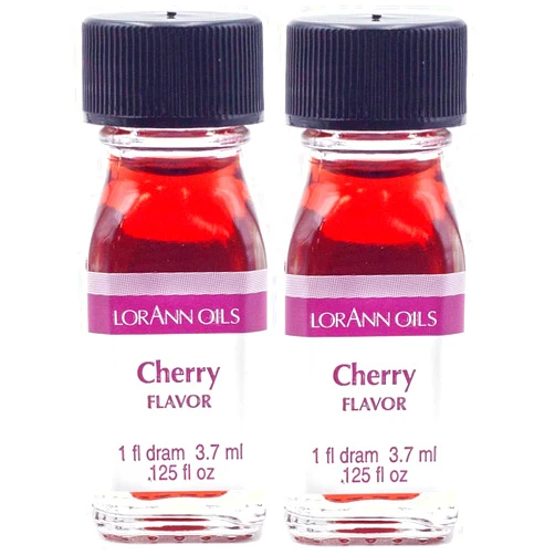 LorAnn Oils LorAnn Cherry SS Flavor, 1 dram bottle (.0125 fl oz - 3.7ml - 1 teaspoon) - 2 Pack