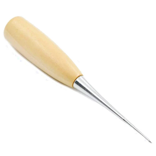 BeeSpring Leather Sewing Awl Wood Handle Drillable Awl Pin Punching Hole Maker Stitching Overstitch Sewing Awl Kit