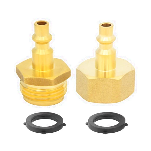 Hooshing Brass Winterize Blowout Adapter Air Compressor Quick Connect 1/4