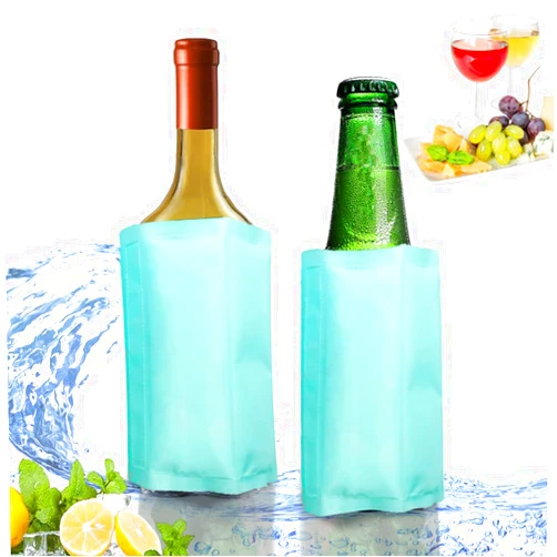 Couleurs Active Wine Cooler, Freezer Sleeve, Cooler- Carrier, Quick Cooling, Cooling and Keeps Your Drink Cold Keep Cool and Chill Champagne Wine (2 Packs)