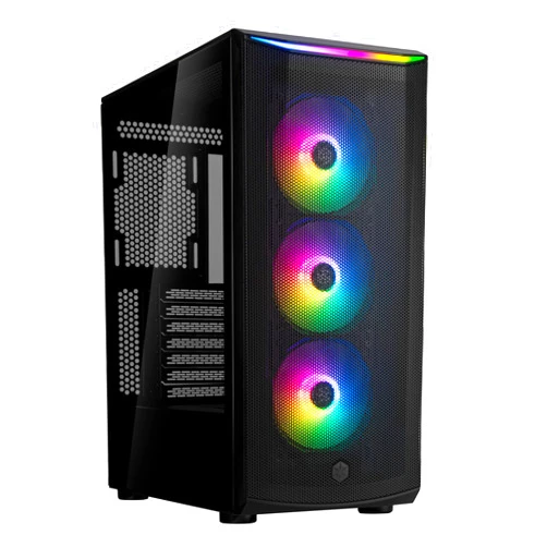 SilverStone Technology FARA 512Z High Airflow ATX Mid-Tower Chassis with Dual Radiator Support & ARGB Lighting, SST-FA512Z-BG