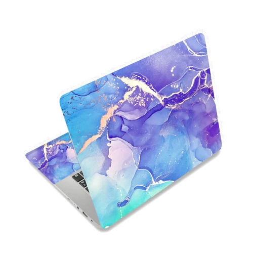 RUYIDAY Laptop Stickers Decal,12 13 14 15 15.6 inches Netbook Laptop Skin Sticker Reusable Protector Cover Case for Toshiba Hp Samsung Dell Apple Acer Leonovo Sony Asus Laptop Notebook (Purple Marble)