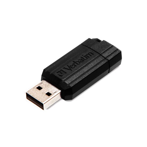 Verbatim 32GB PinStripe Retractable USB 2.0 Flash Thumb Drive – 10 Pack – Black