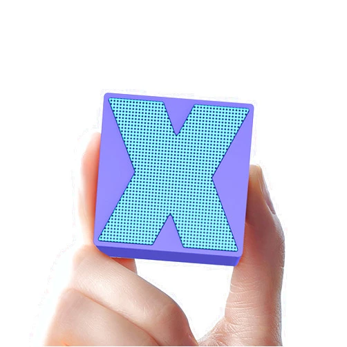 TEMEI Small Bluetooth Speaker with Stereo Sound, Punchy Bass Mini Speaker with Built-in-Mic, Hands-Free Call. Portable Speaker for Travel, Hiking, Biking, Car, Party (Blue)