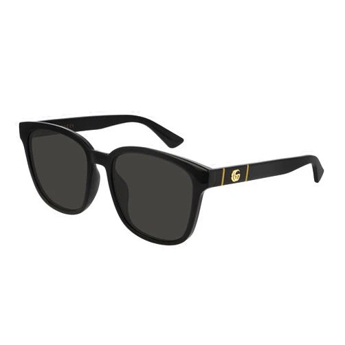 Gucci GG 0637SK-001 Sunglasses, Black w/Grey Lens, 56mm