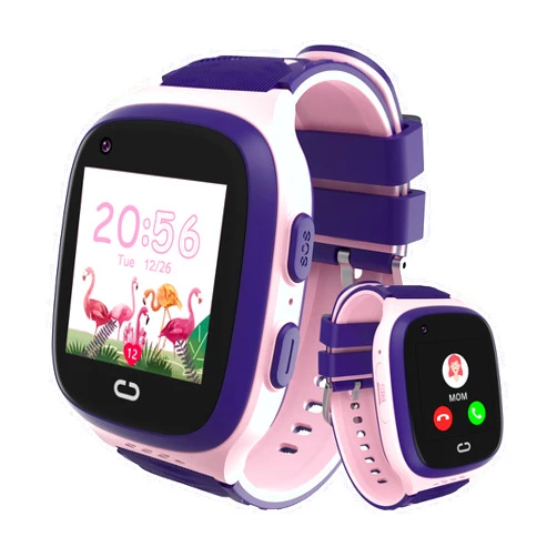 Spodus 4G Kids Smart Watches Girls with GPS Tracker | Kids Cell Phone Watch with Video Calling & Voice Chat One-Key SOS Alarm Clock HD Camera Touch Screen GPS Tracker Digital Watch for Girls Age 6-15
