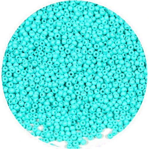 Bala&Fillic 2mm Round Size Seed Beads 9500pcs/100 Grams in Bag 12/0 Turquoise Green Seed Beads Small Craft Seed Beads for Making Jewelry Earring Bracelets necklace (Turquoise Green)