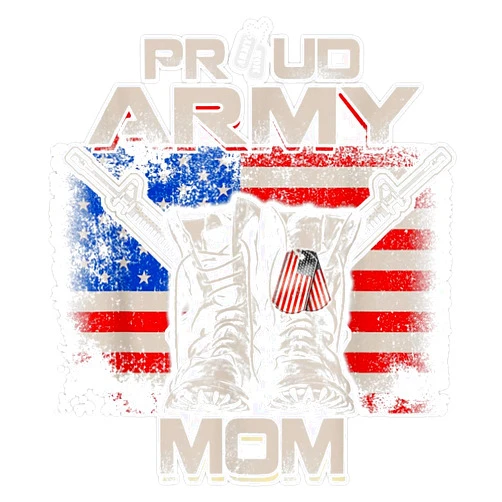 HOF Trading Proud Army Mom America Flag Us Military Pride Vinyl Sticker Waterproof Decal Laptop Wall Window Bumper Sticker 5