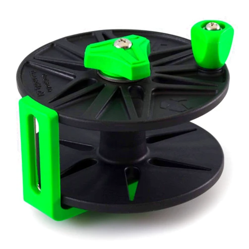 JBL Spearguns Spearfishing Profile Line Reel for Metal or Wood Spearguns, For Fishing, Diving, Heavy Duty Compact Design, Low Profile, Includes Mounting Base and Anchor Screws