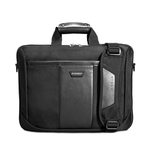 EVERKI Versa Premium Business Laptop Briefcase Bag - Heavy Duty Laptop Carrying Bag, Travel Laptop Bag with Pockets, Business Travel Bag,Computer Bag for Laptops 13 to 17.3 Inch- (EKB427BK17) Black.