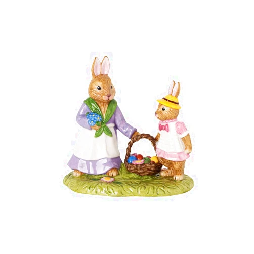 Villeroy & Boch Rabbit Figurine, Porcelain, Colored, 8x13x12cm