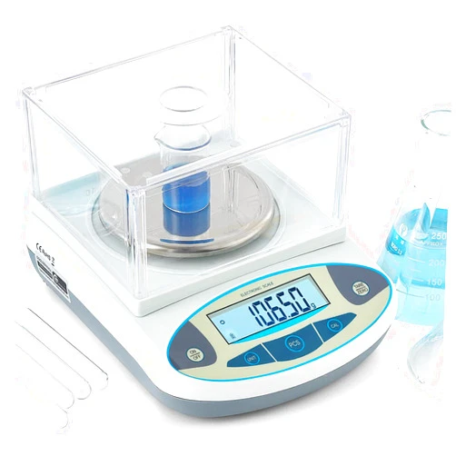 CGOLDENWALL Precision Lab Scale 1000g X 0.01g Digital Analytical Balance Laboratory Balance Jewelry Scale Scientific Scale 0.01g Accuracy 110V (1000g, 0.01g)