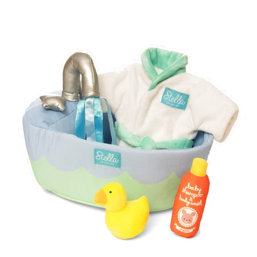 Manhattan Toy Stella Collection Soft Bath Playset with Accessories for 12