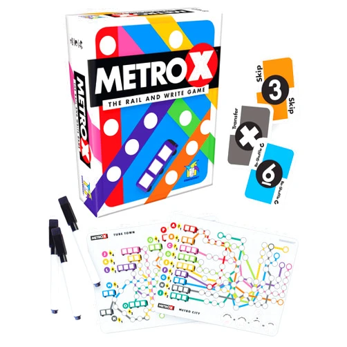 Gamewright Metro X - The Rail & Write Game