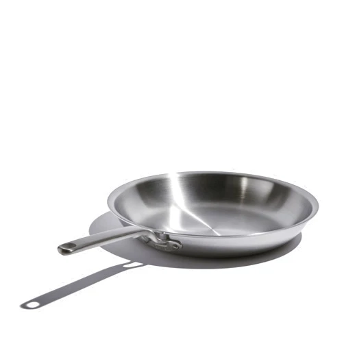 Heritage Steel Eater Series 12 Inch Frying Pan | Made in USA | 5-Ply Fully Clad Stainless Steel | Stay Cool Handle Design | Induction Ready & Non-Toxic