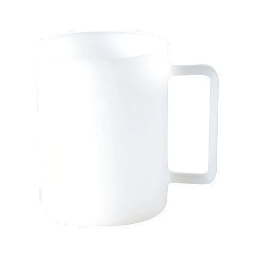TAMAKI T-956601 Heat Resistant Glass Mug, FUFU Mug, M, White, 3.3 x 2.4 x 3.0 inches (8.5 x 6 x 7.5 cm)