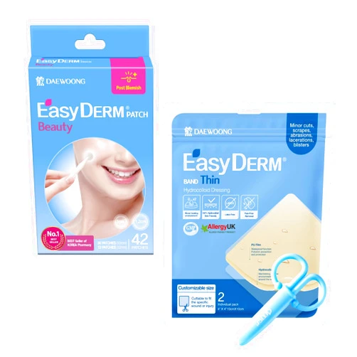DWEasyDerm EasyDerm Beauty Patch(42 Counts) and Thin Hydrocolloid 1 Pack