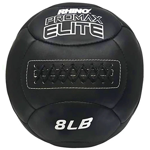 HappyHealth 8 lbs Rhino Promax Elite Medicine Ball44; Black