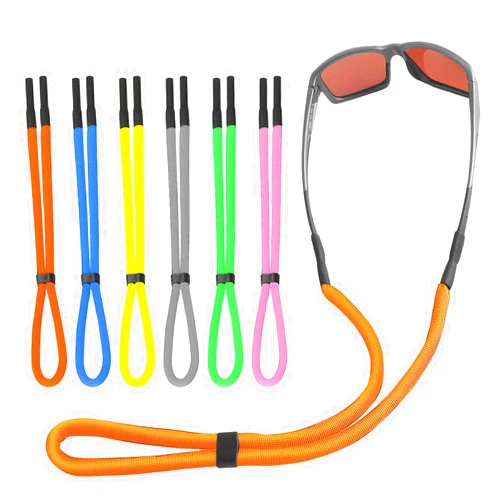 SLEILIN 6P Floating Sunglass Straps, Adjustable Eyeglass Strap, Water Sports Glasses Straps, Men Women Kids Floating Lanyard.