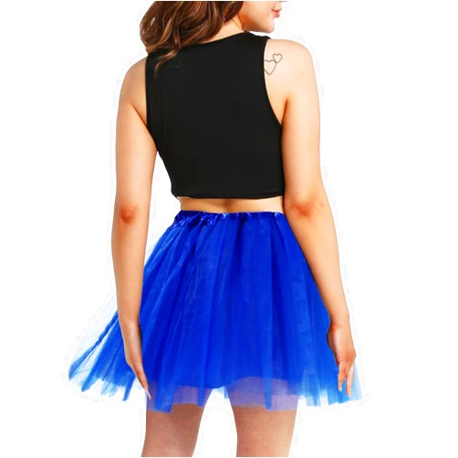 WINROLA Women Teens Tutu Adult 4 Layered Tutu Skirt with Satin Lined Dance Non See-Through Tutu Halloween Costumes