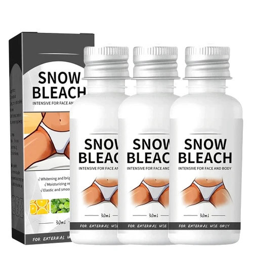 Plymun 3Pcs Snow Bleach Cream for Private Part, Intimate Areas-Underarm, Neck, Armpit, Knees, Elbows, Dark Spot Remover Cream
