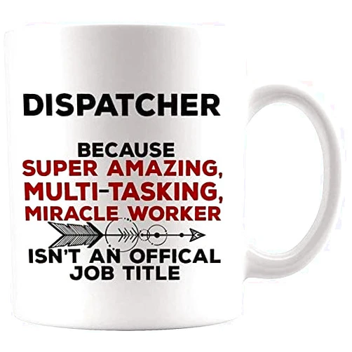 Norli Caicaryn Dispatcher Mug Coffee Cup - Miracle Not Job Title 911 Train Dispatcher Funny World Present Mom Dad 52712