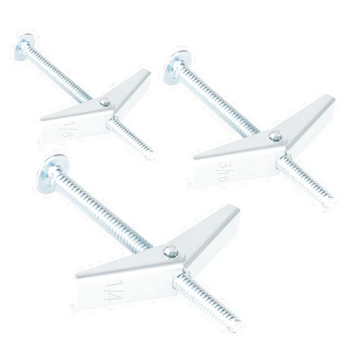 Aovchei 26 Pcs Toggle Bolt and Wing Nut Kit for Hanging Heavy Items on Drywall - 1/8 Inch 12pcs, 3/16Inch 8pcs, 1/4Inch 6pcs