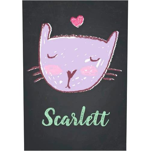 Lona Prudence Paris Publishing Scarlett: Carnet de notes A5 | Prénom personnalisé Scarlett | Cadeau d'anniversaire pour fille, femme, maman, copine, sœur | Dessin de chat mignon | ... Format A5 (14.8 x 21 cm) (French Edition)