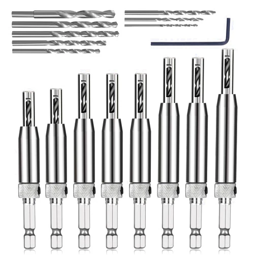 AIMLENTOOL 17pcs VIX Bits Self Centering Drill Bit Set, 1/4