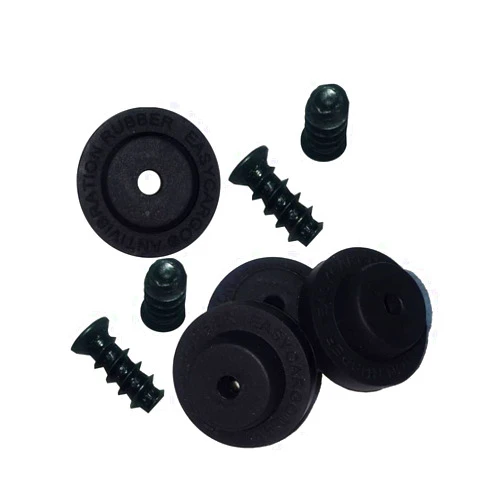 Easycargo Fan Anti Vibration Pads, Fan Damper for Noise Reduction, Silicone Damper for Low Noise Fan 40mm, 50mm 60mm (Black 16-Pack)