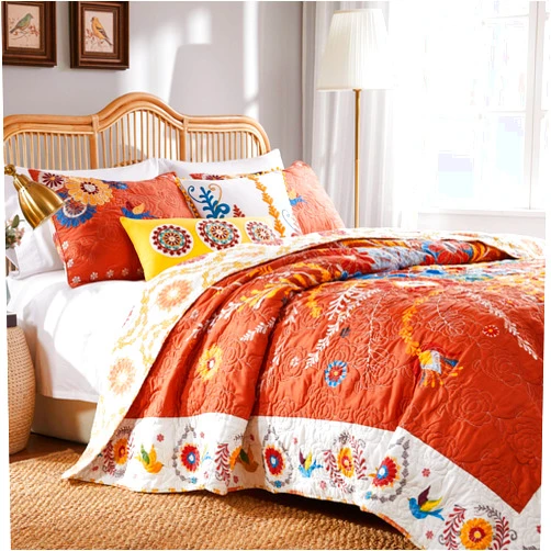 Greenland Home Fashions Greenland Home Barefoot Bungalow Topanga Quilt Set, 3-Piece Full/Queen, Multi