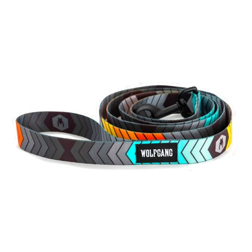 Wolfgang Man & Beast Wolfgang Premium Leash for Small Medium Large Dogs, Made in USA, ChevTech Print, Large (1 Inch x 6 Feet)